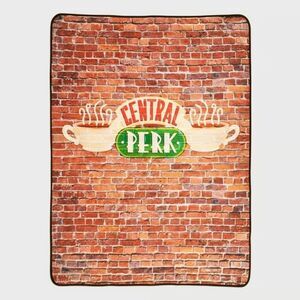 Culturefly FRIENDS Throw Blanket Central Perk Brick Box Exclusive 48"x58" NWT